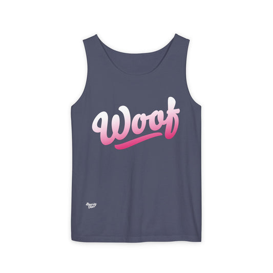 Woof logo tank top