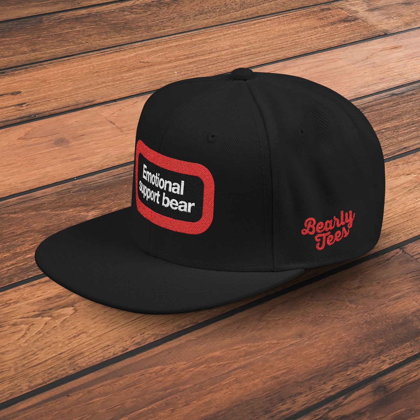 Emotional Support Bear Snapback Hat