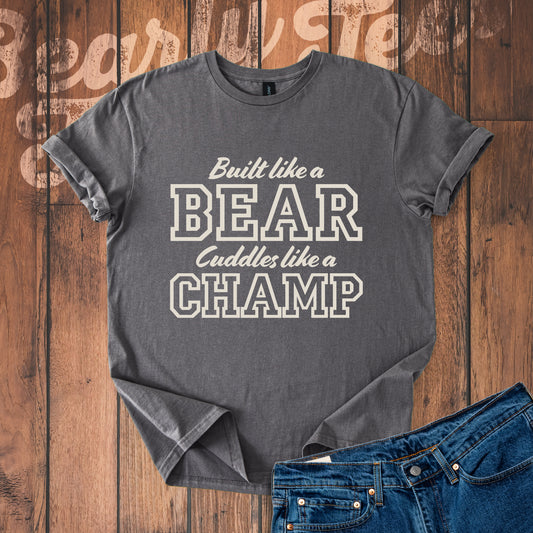 Built like a bear, cuddles like a champ