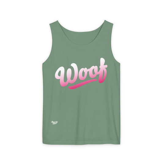 Woof logo tank top