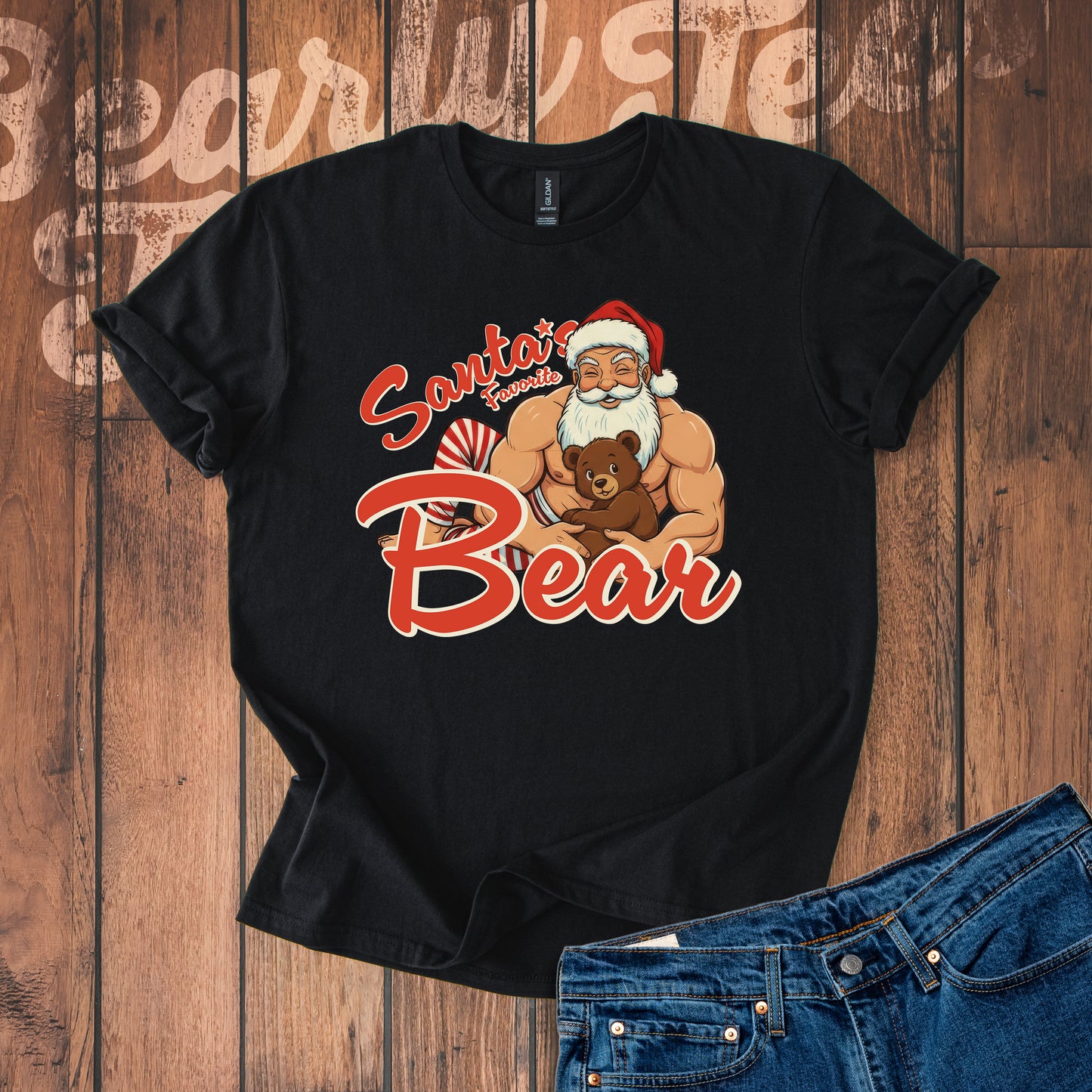Santa's Favorite Bear T-Shirt