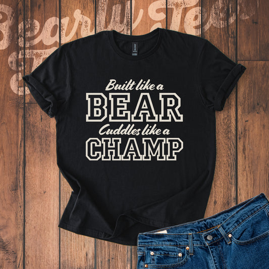Built like a bear, cuddles like a champ