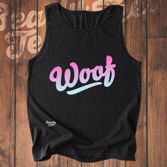 Woof logo tank top