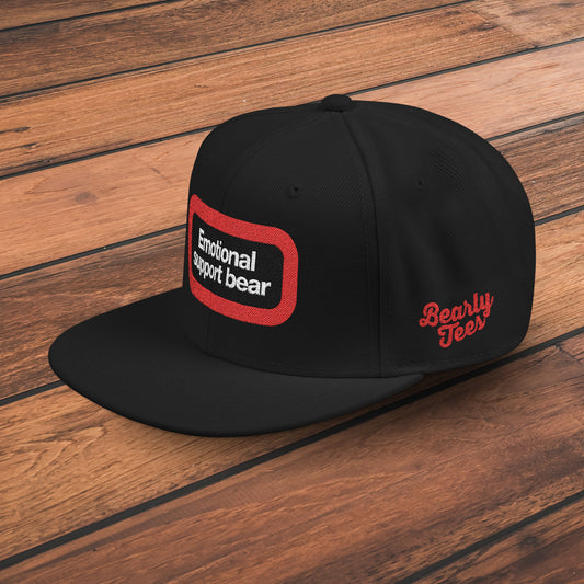 Emotional Support Bear Snapback Hat
