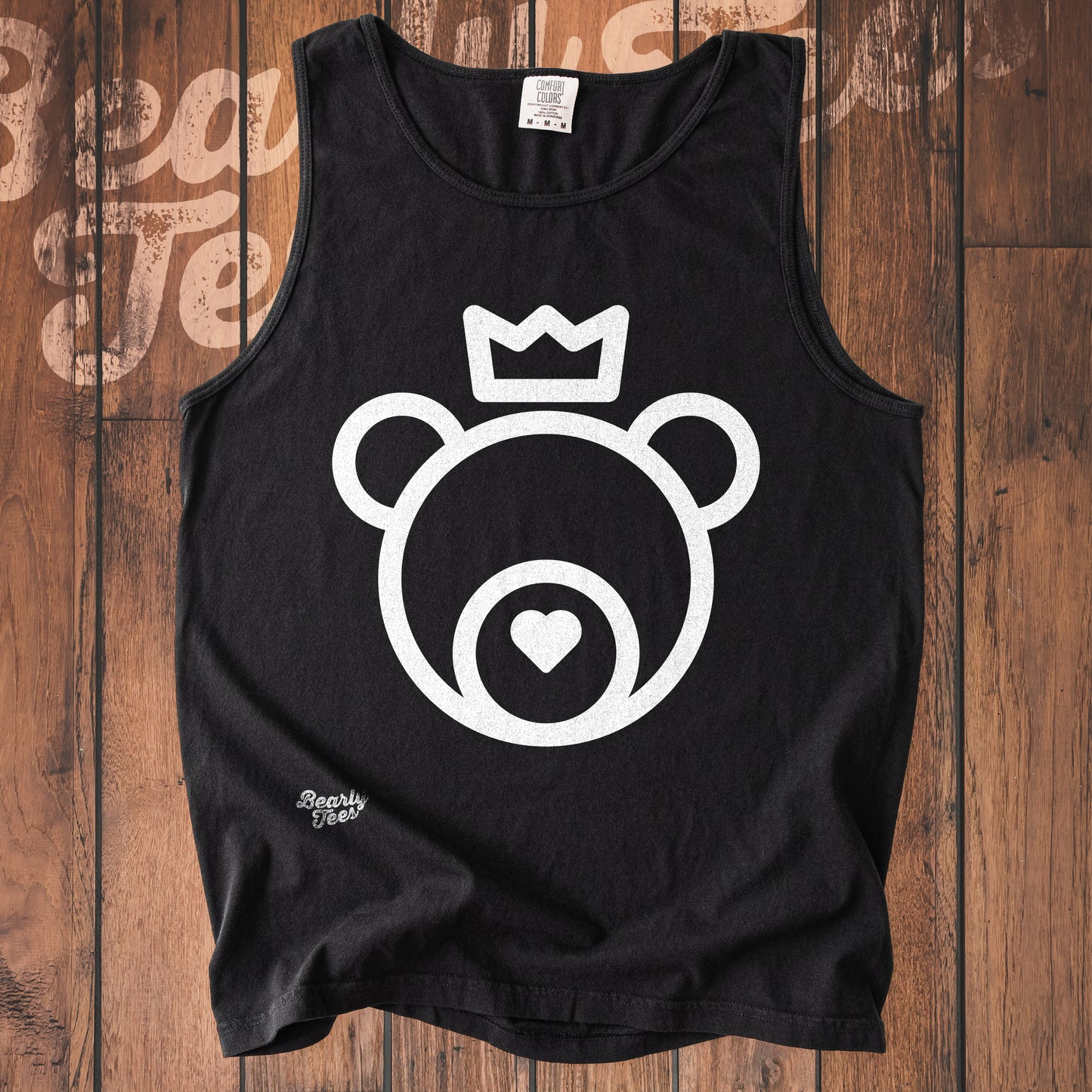 Love bear king tank top