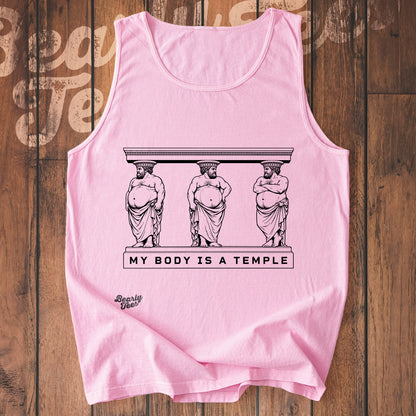My body is a temple tank top