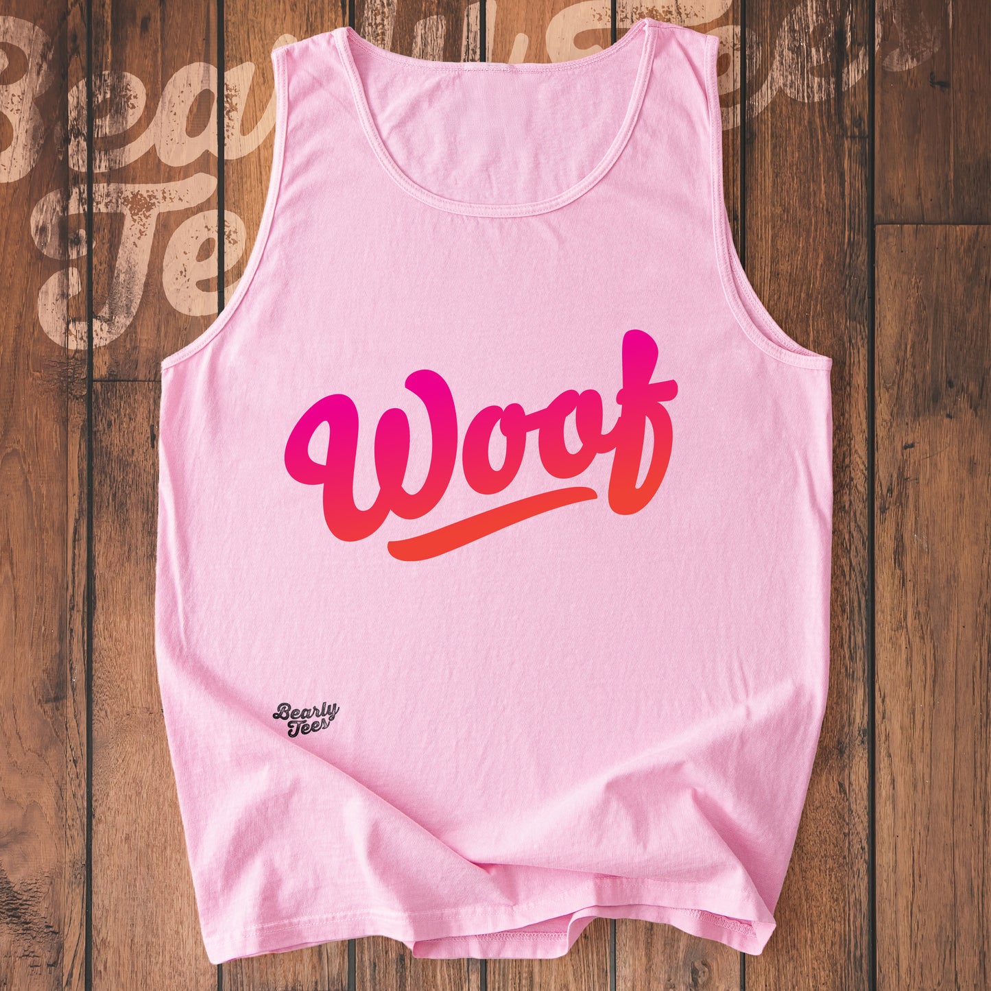 Woof logo tank top
