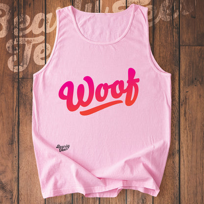 Woof logo tank top