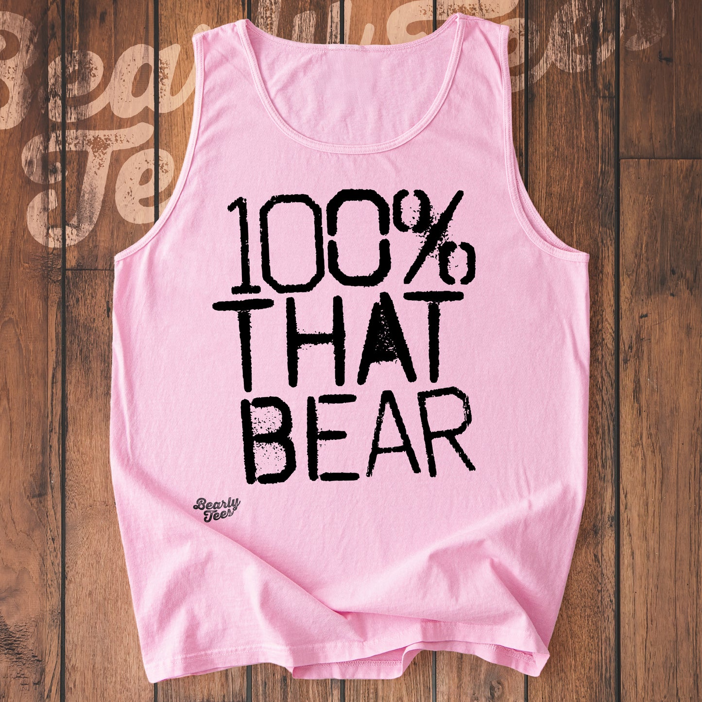 100% that bear tank top
