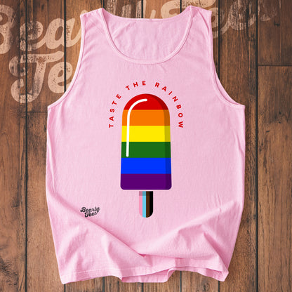 Taste the rainbow ice cream tank top
