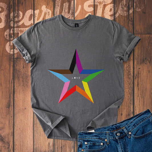 Love rainbow star