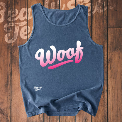 Woof logo tank top