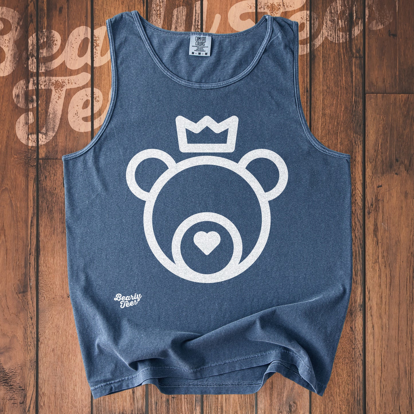 Love bear king tank top