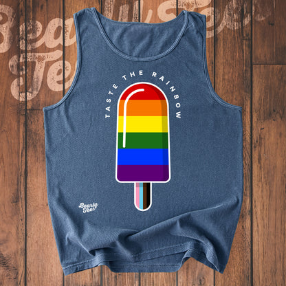 Taste the rainbow ice cream tank top