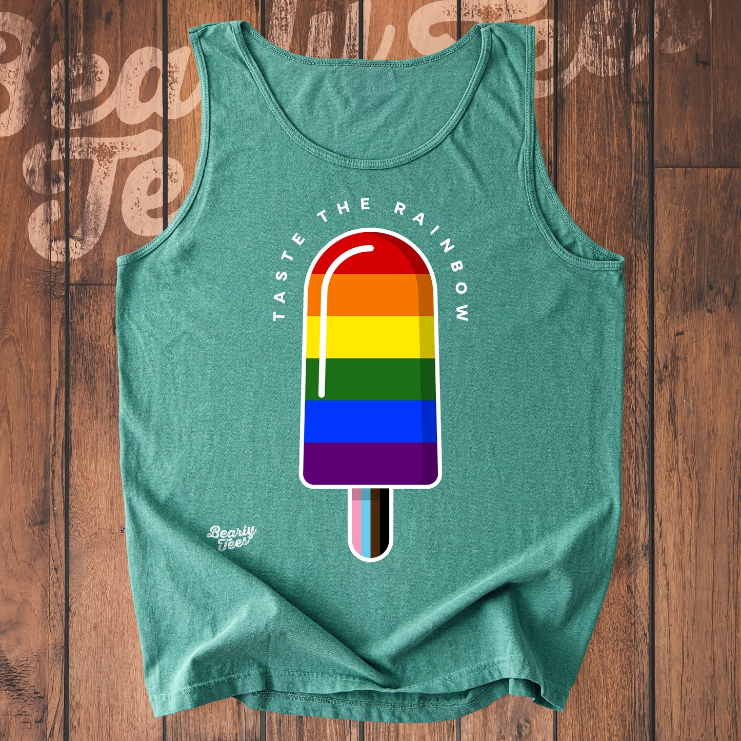 Taste the rainbow ice cream tank top