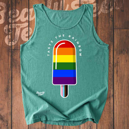 Taste the rainbow ice cream tank top