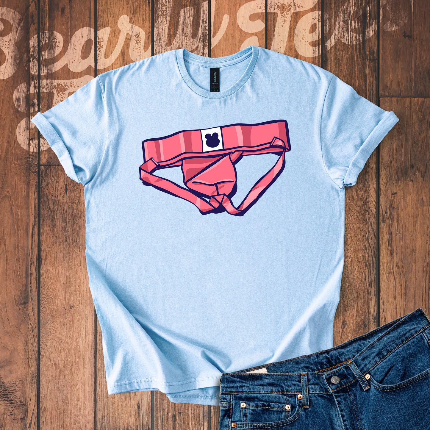 Pink Jockstrap T-Shirt