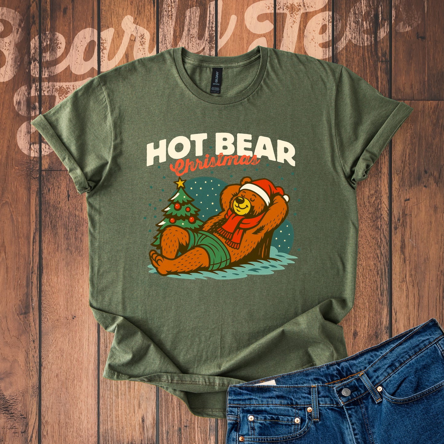 Hot Bear Christmas T-Shirt