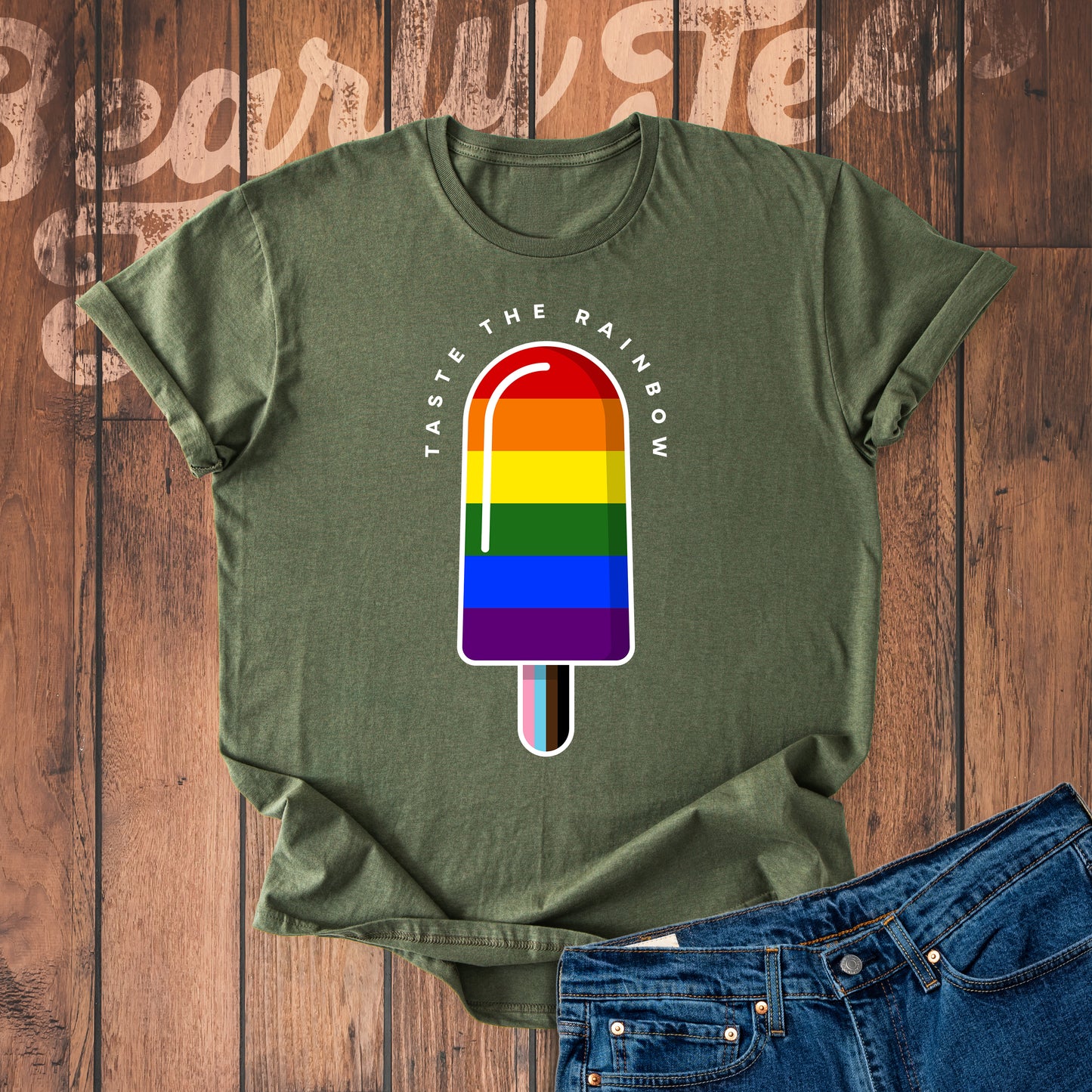 Taste the rainbow ice cream