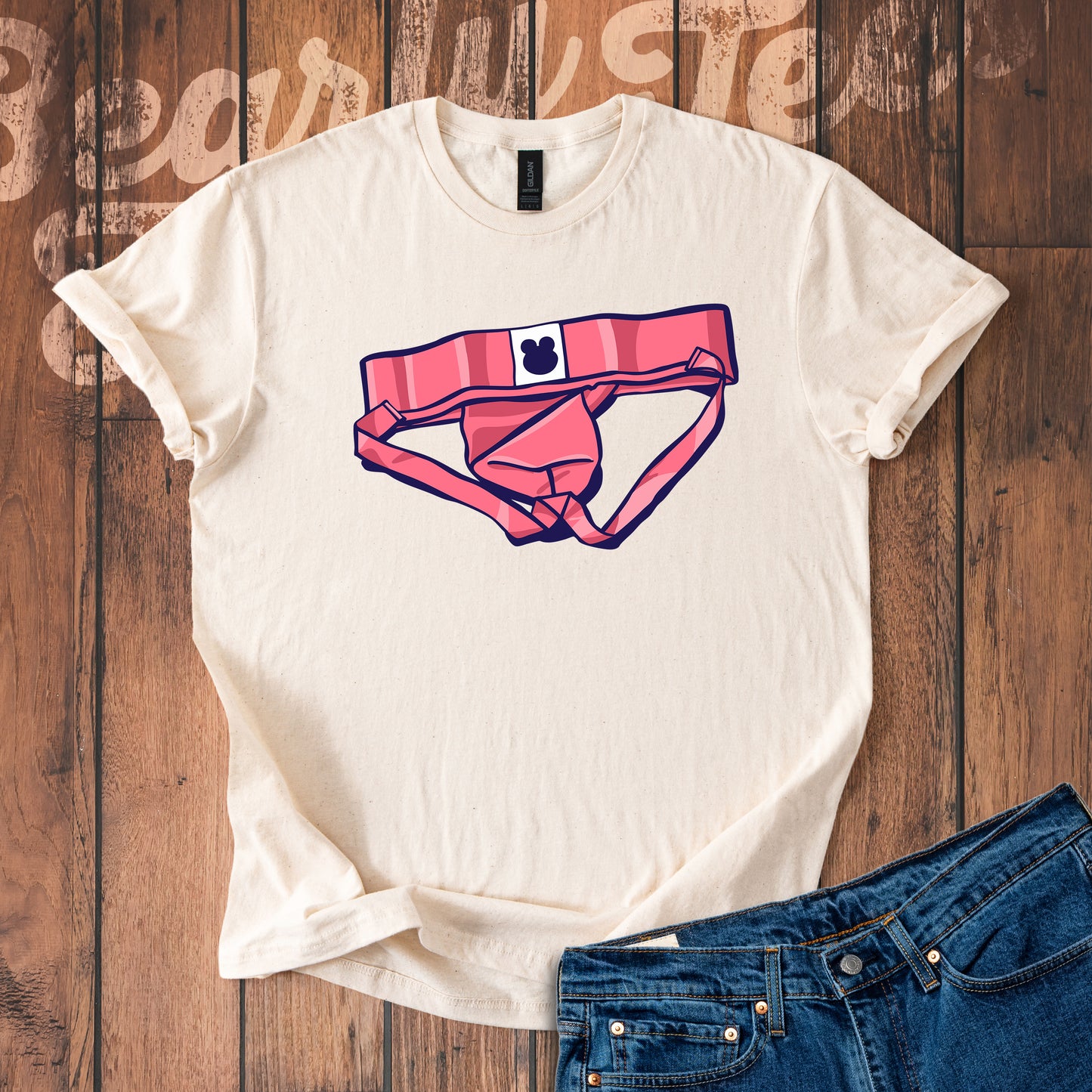 Pink Jockstrap T-Shirt