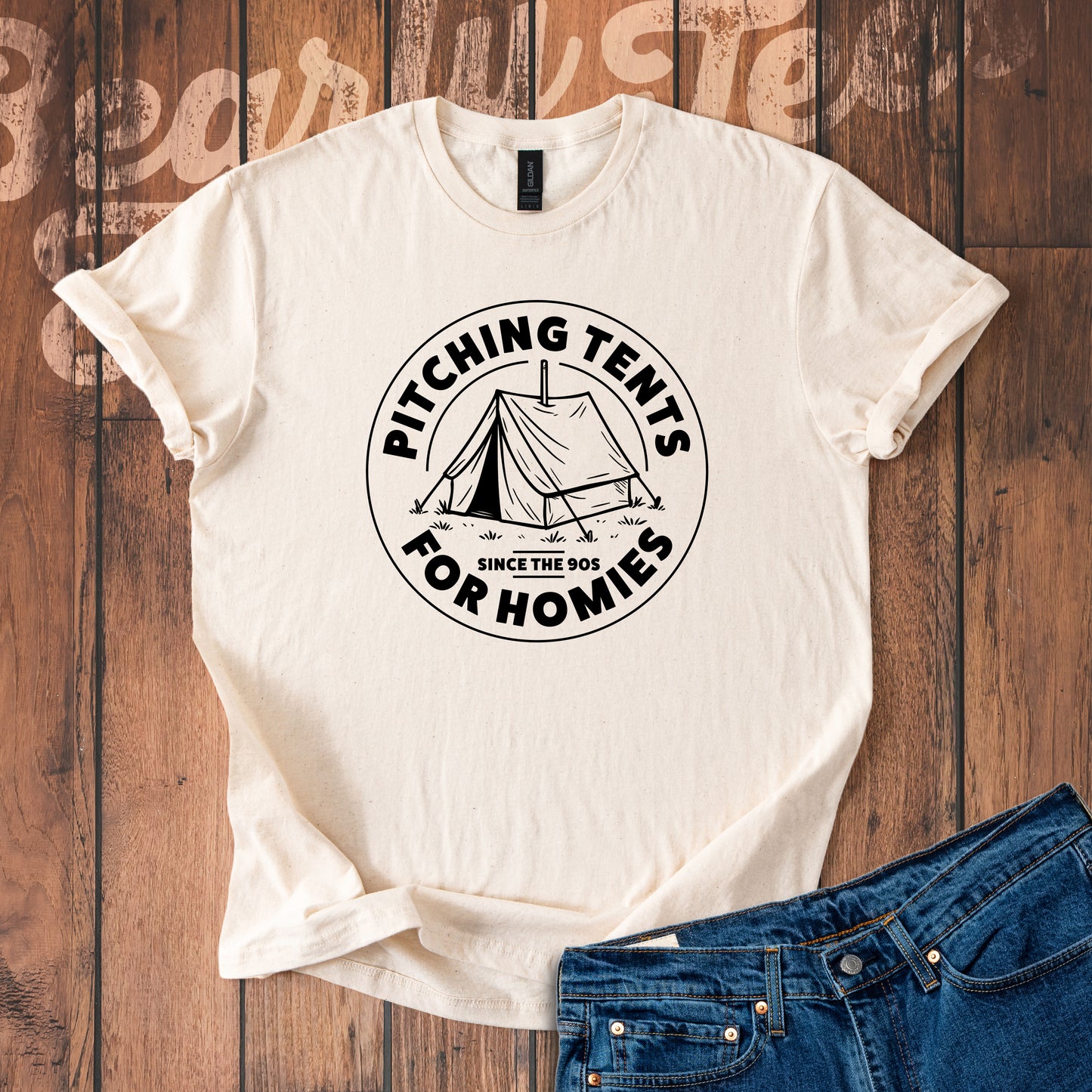 Pitching tents for homies T-Shirt