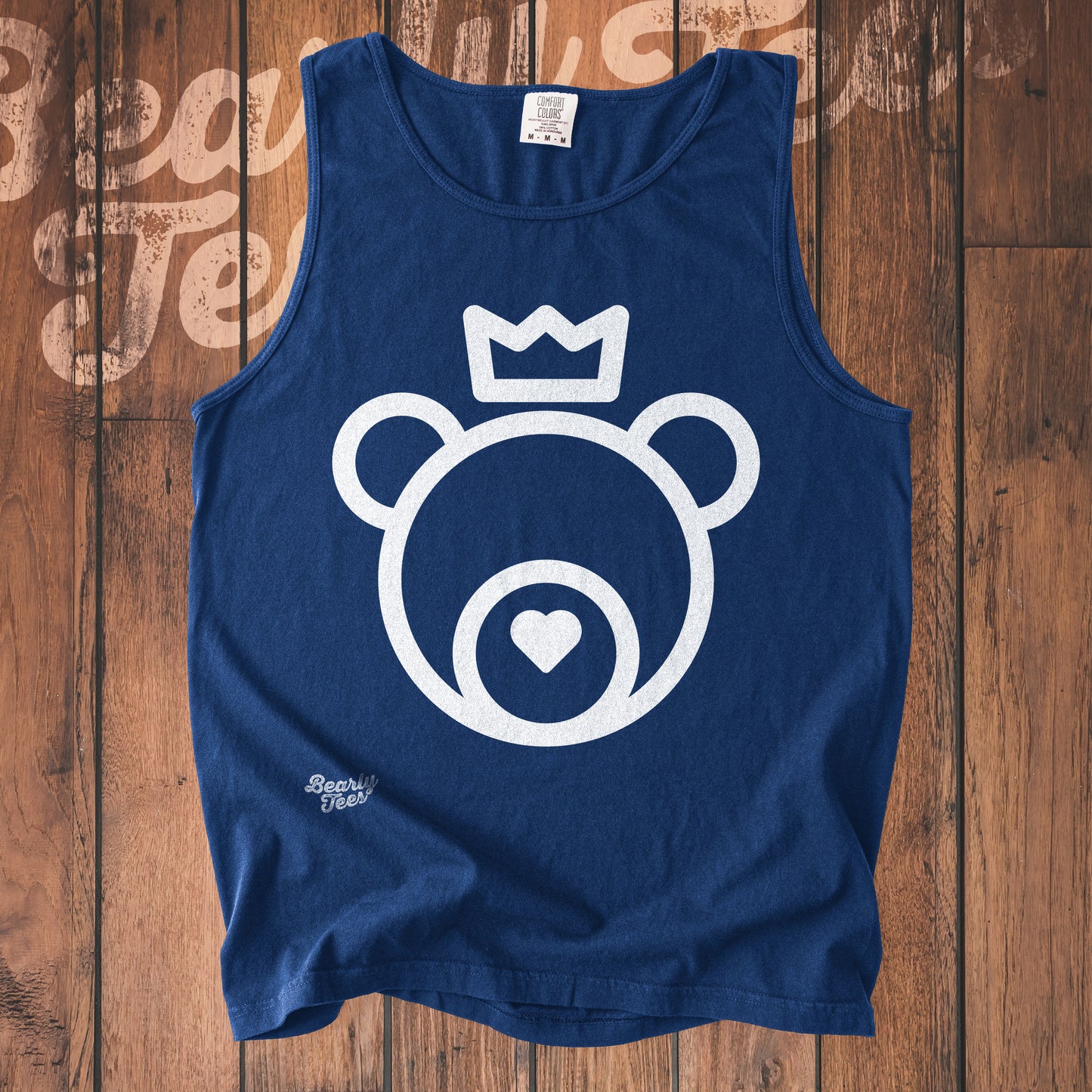 Love bear king tank top