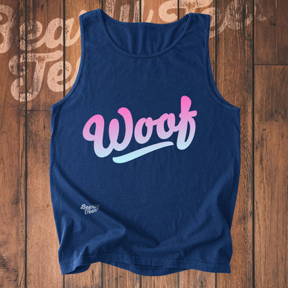 Woof logo tank top
