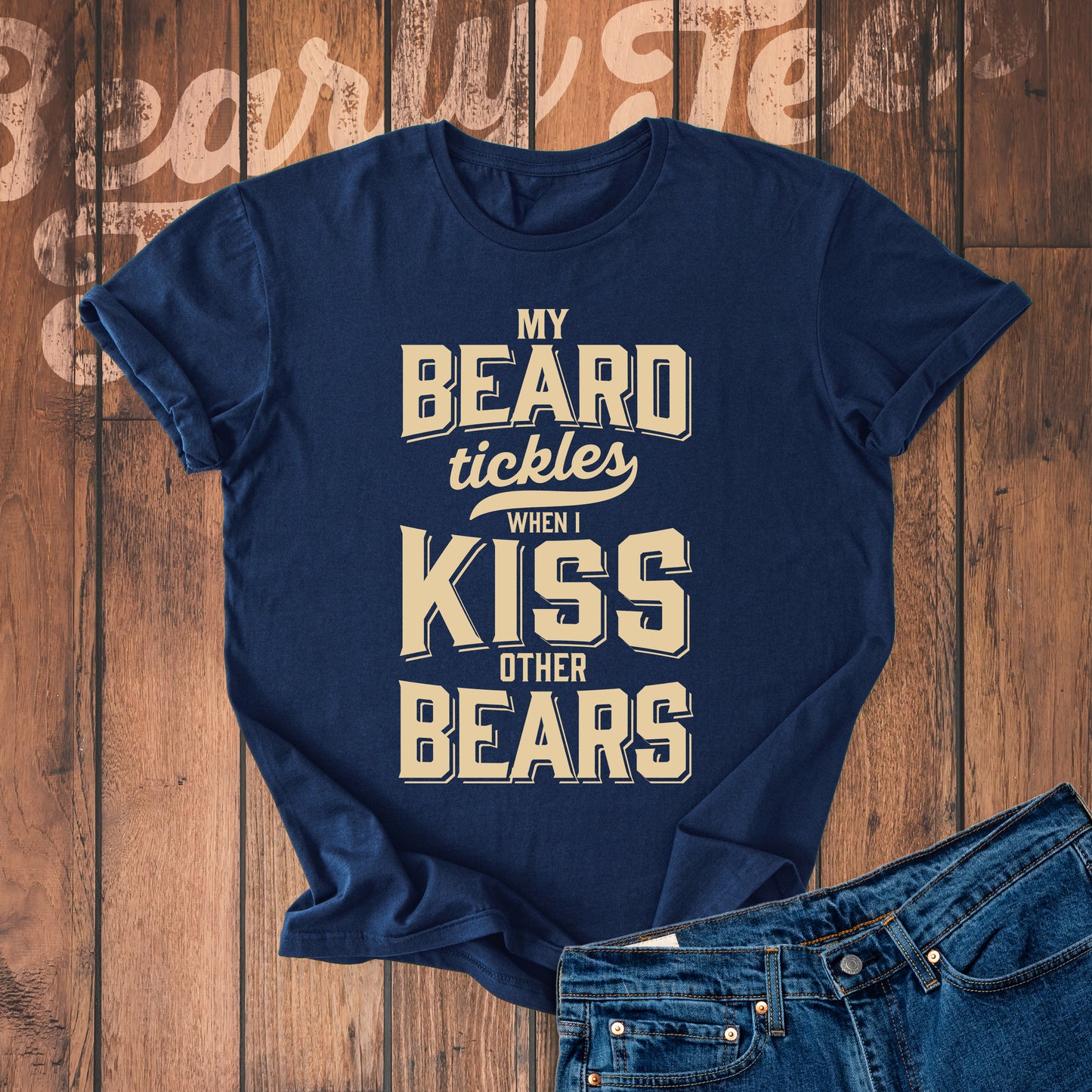 My beard tickles