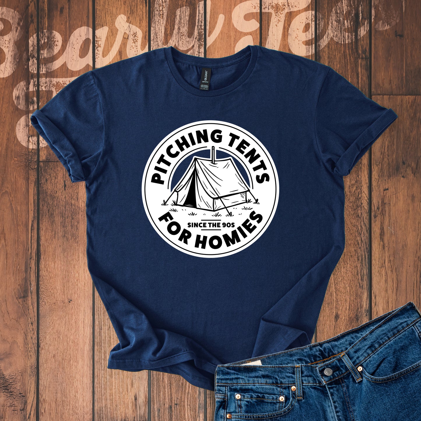 Pitching tents for homies T-Shirt