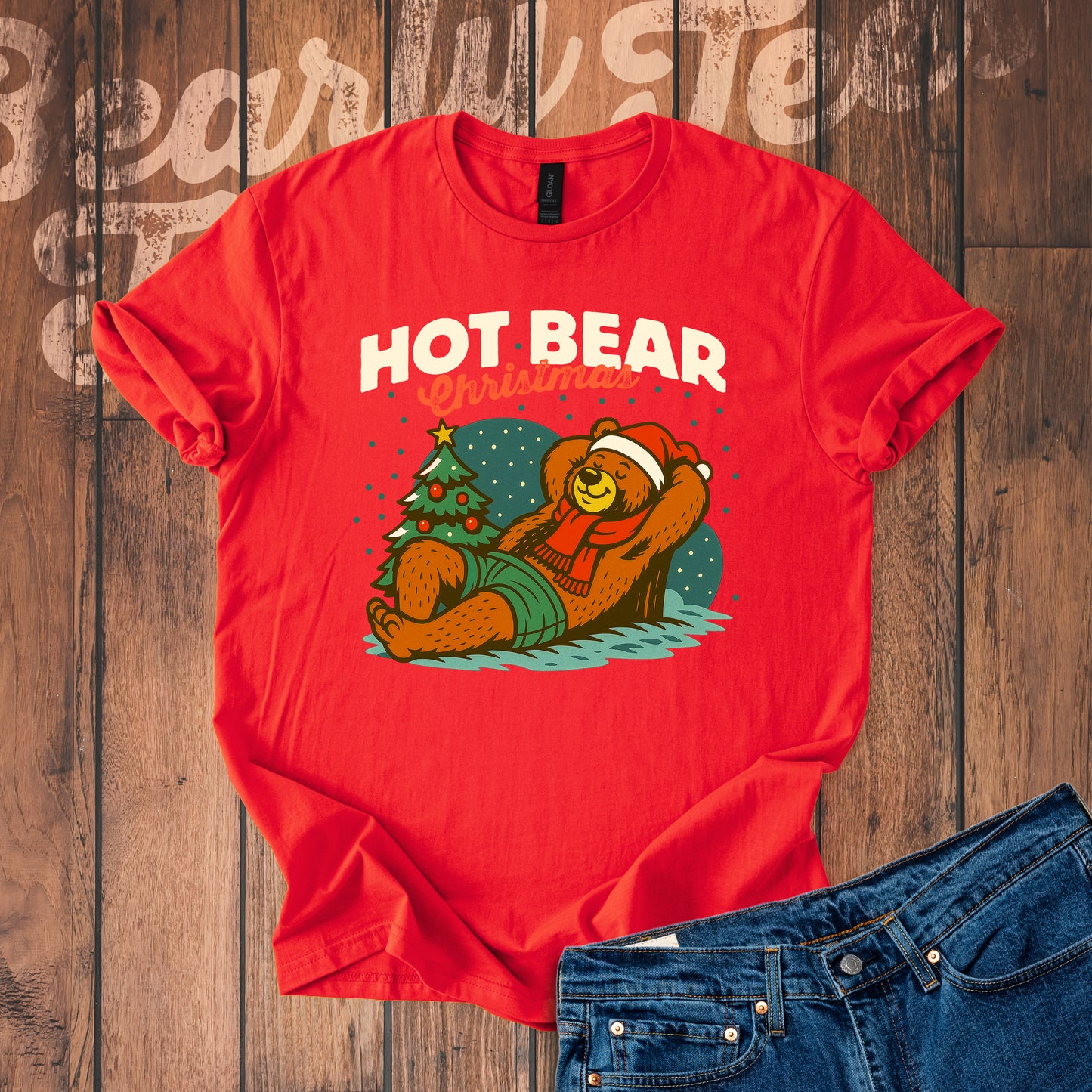 Hot Bear Christmas T-Shirt