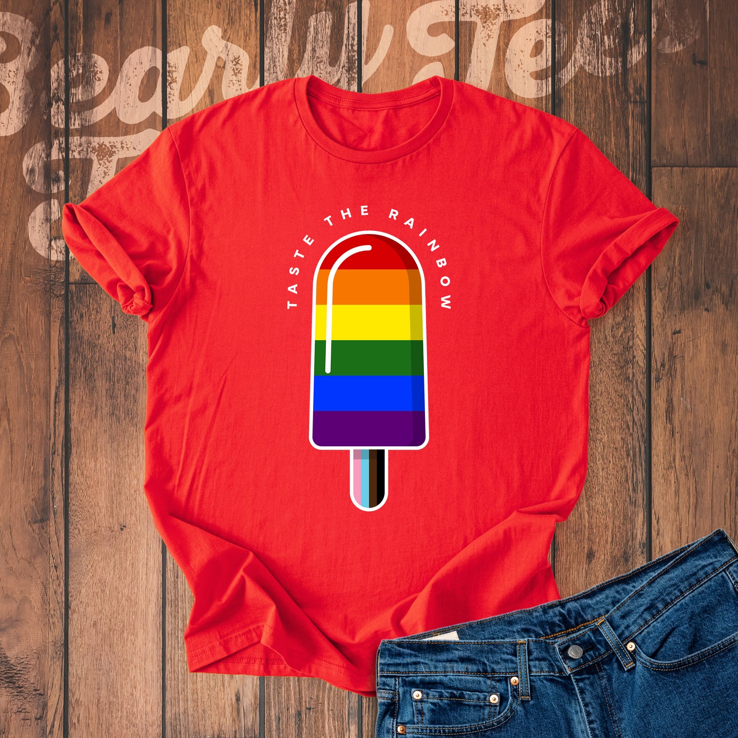 Taste the rainbow ice cream