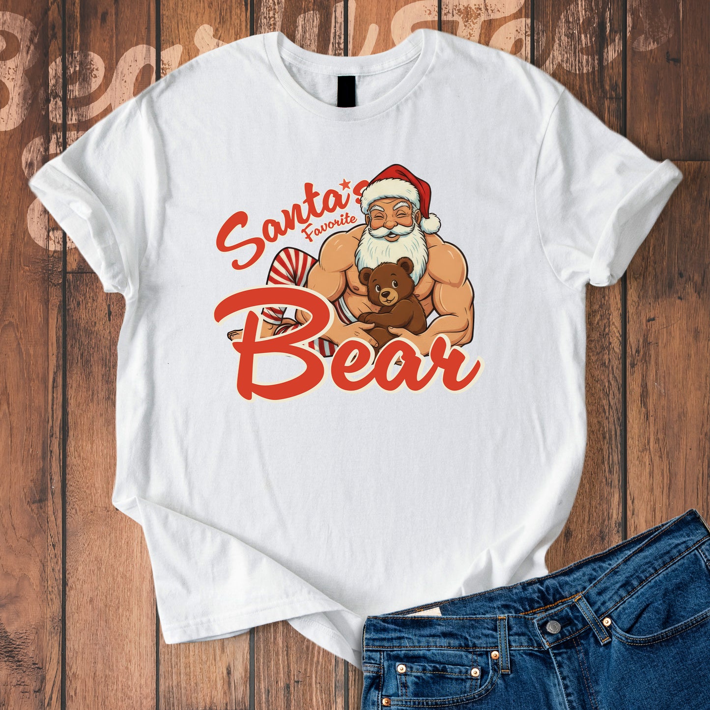 Santa's Favorite Bear T-Shirt